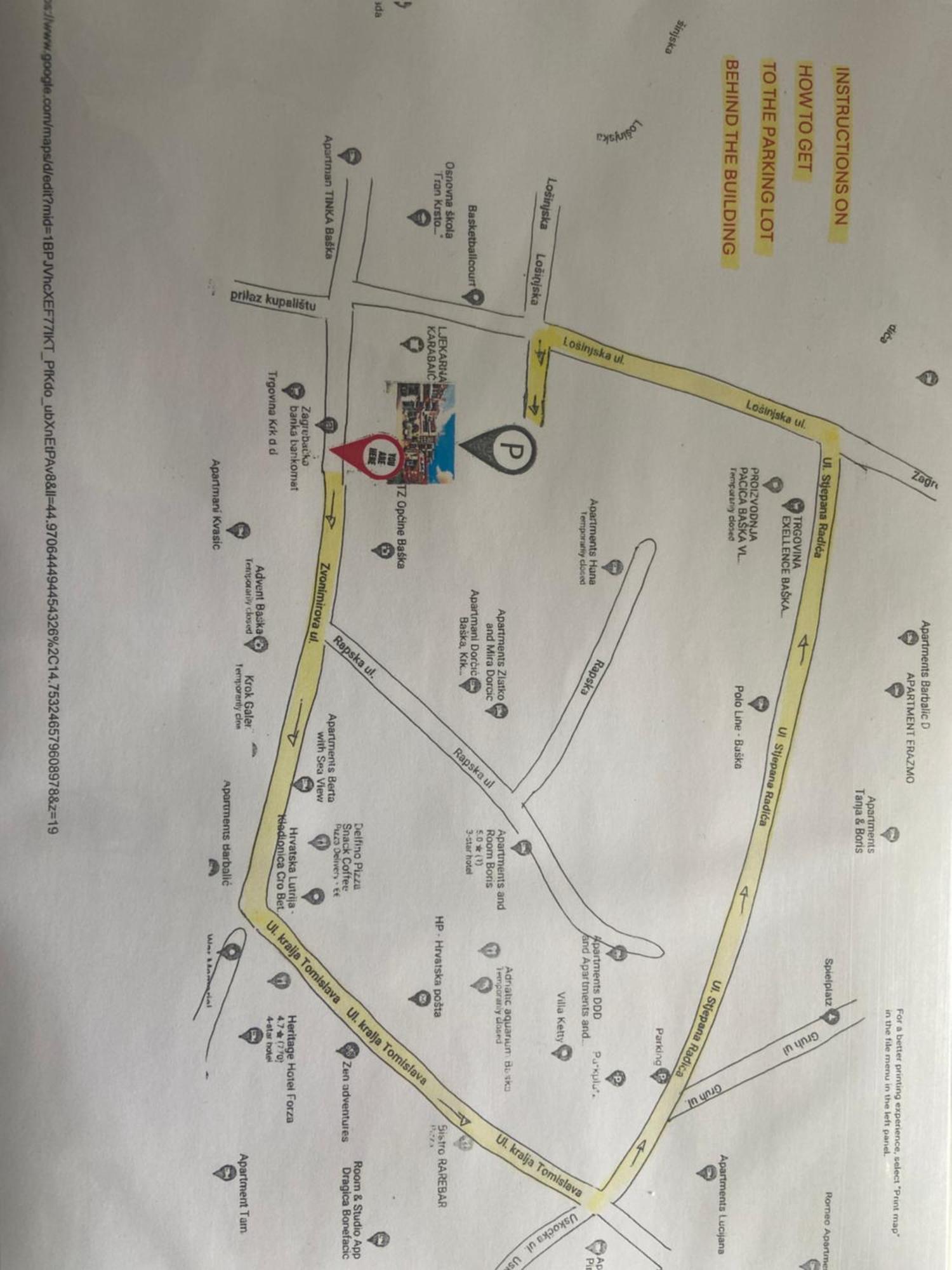 Apartman 114 Baska  Ngoại thất bức ảnh